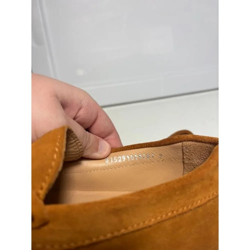 Men's Brown Suede Penny Loafers - Classic Slip-On Style